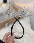 Women's Hair Twister Crystal Flower Wings