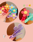 2PCS Cute Flower Hair Clip Summer Fashion