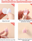 Wall Decoration Hook Creative Silicone Thumb Key