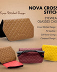 NOVA CROSS STICHED EYEWEAR GLASSES CASES