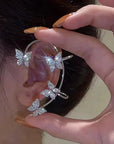 Metal Butterfly Ear Clips