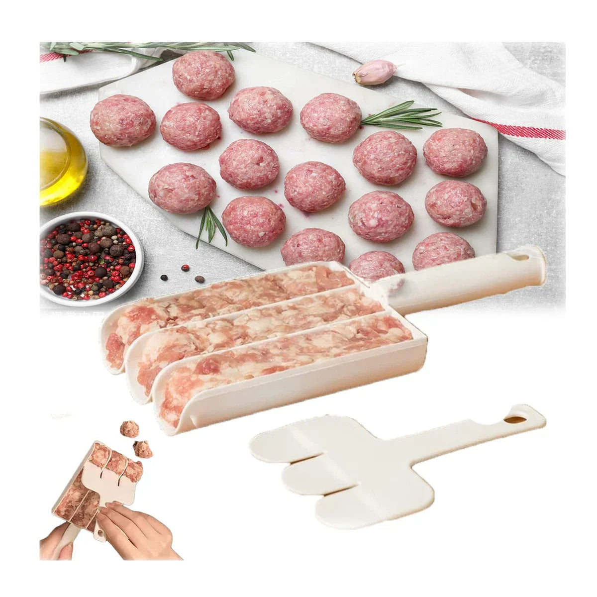 Kitchen Triple Meatball Maker