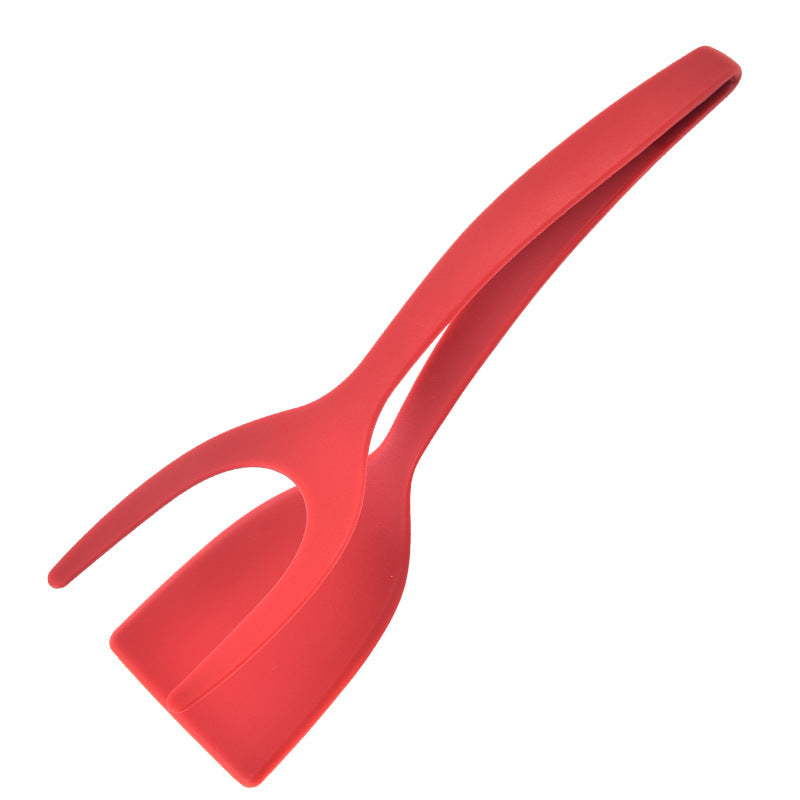 2 in 1 Grip and Flip Spatula Tongs