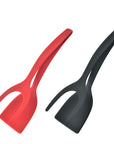 2 in 1 Grip and Flip Spatula Tongs